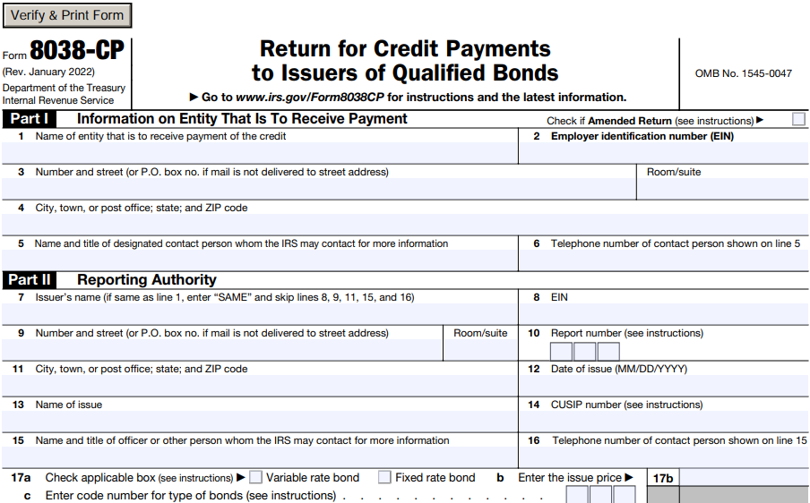 Form 8038-CP