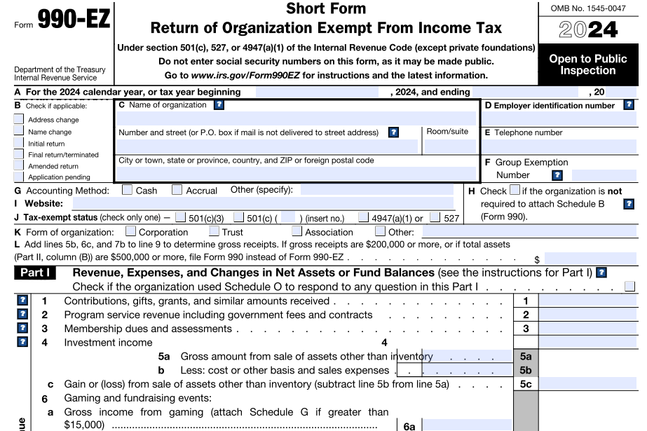 What is Form 990-EZ