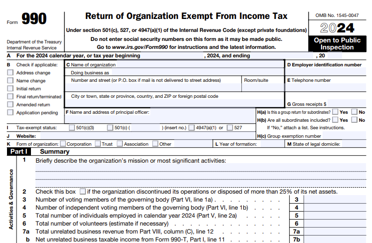 What is Form 990