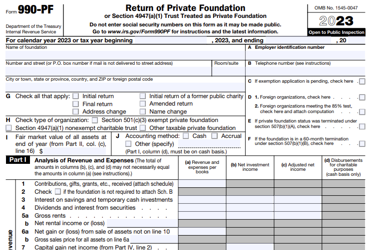 Information about your Organization Form