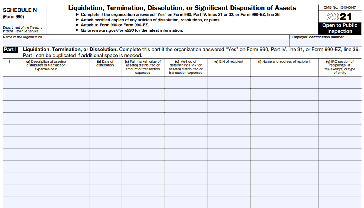 Form 990 Schedule D