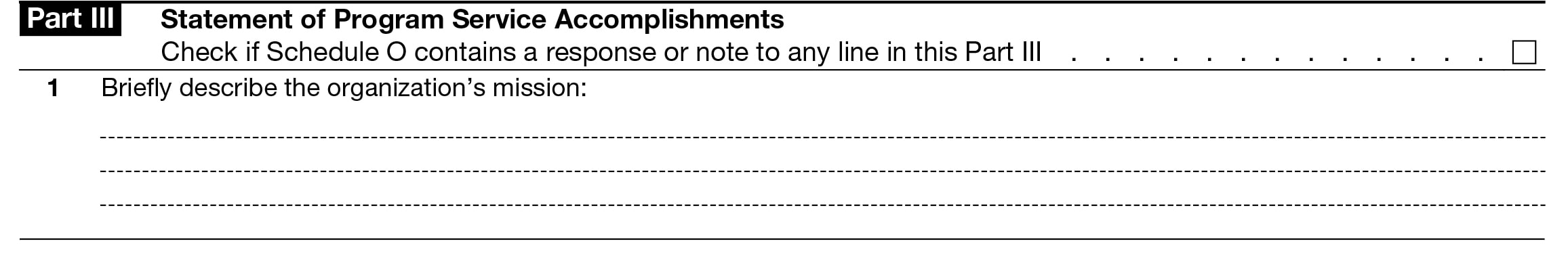 Instructions to complete Form 990 Part III - Statement of Program Service Accomplishments